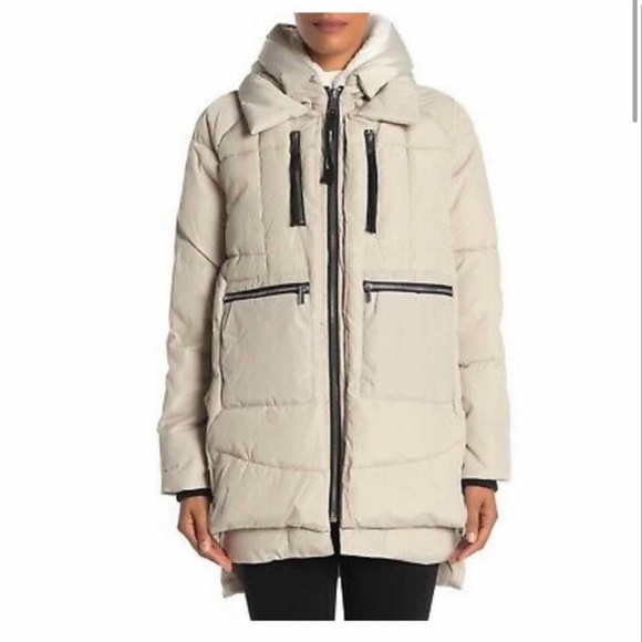 Bagatelle Sport Hood Layered Puffer Parka jacket size medium